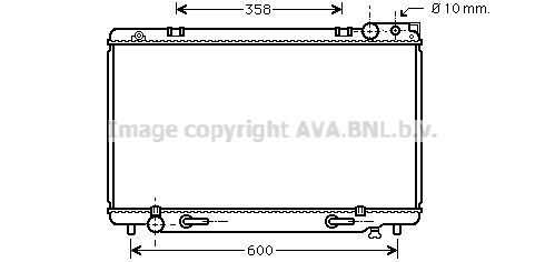 AVA QUALITY COOLING Радиатор, охлаждение двигателя TO2160